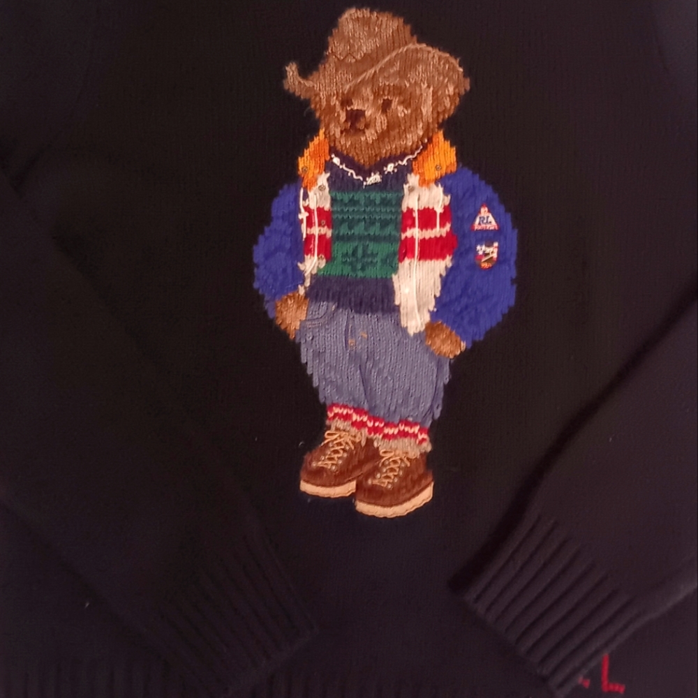 Ralph Lauren Polo Bear Sweater - Size Med